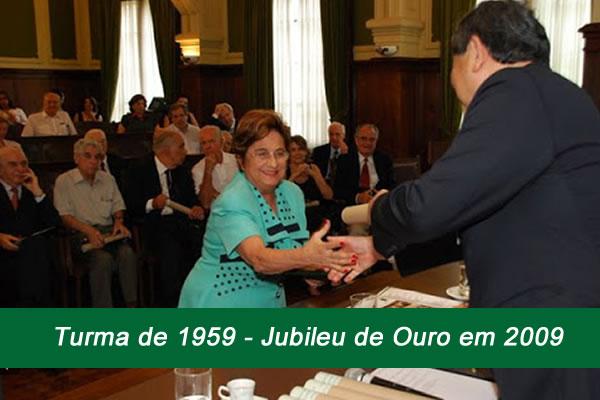 Jubileu de Ouro em 2009 - Turma de 1959